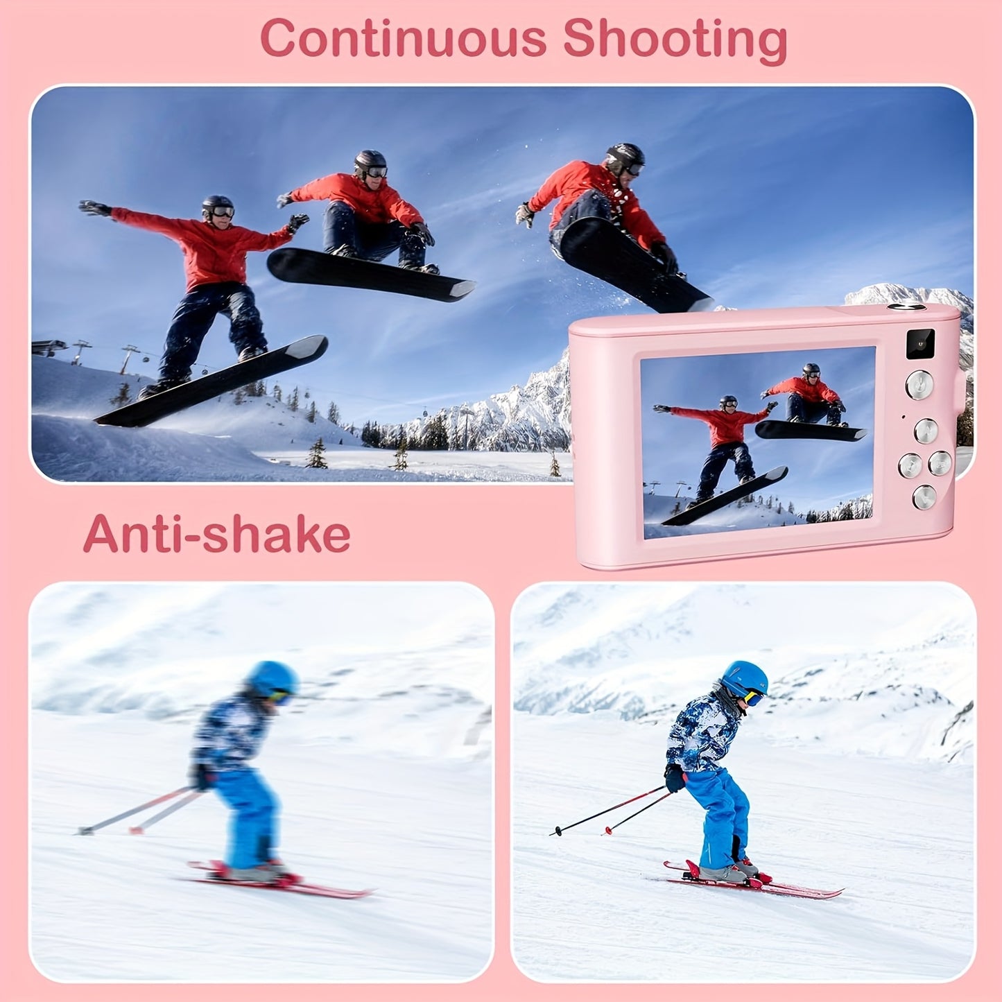 [1080P HD Digital Camera] 1080P HD Digital Camera for Vlogging | 2.4 Inch LCD Rechargeable Camera Photography Suitable for Beginners |